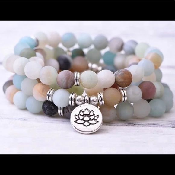 Amazonite mala bracelet/Necklace NWT! - Picture 3 of 6